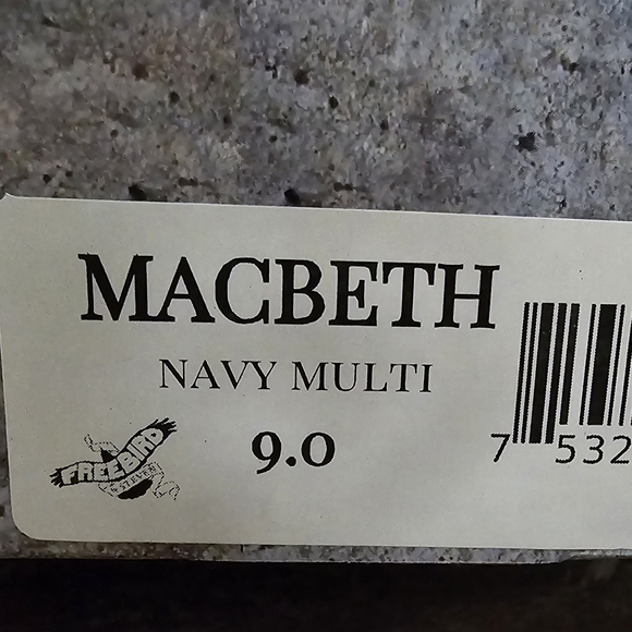 Women's Navy Leather Loafers - Picture 3 of 4